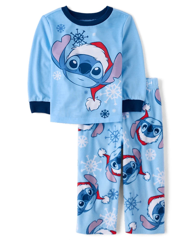Baby And Toddler Matching Family Stitch™ Santa Hat Pajamas