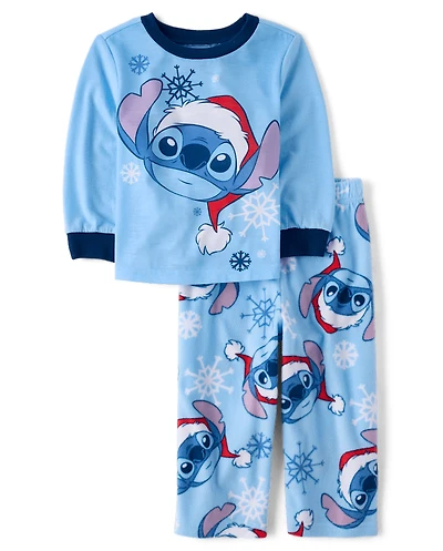 Baby And Toddler Matching Family Stitch™ Santa Hat Pajamas