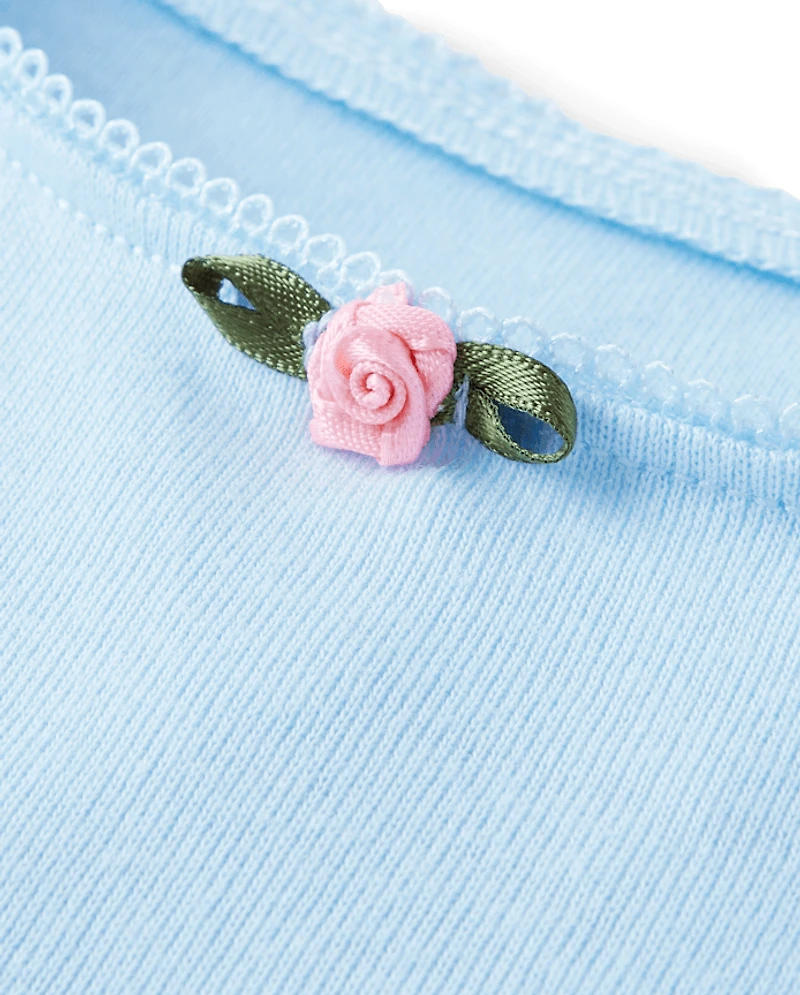 Girls Hello Kitty® Embellished Ribbed Baby Tee