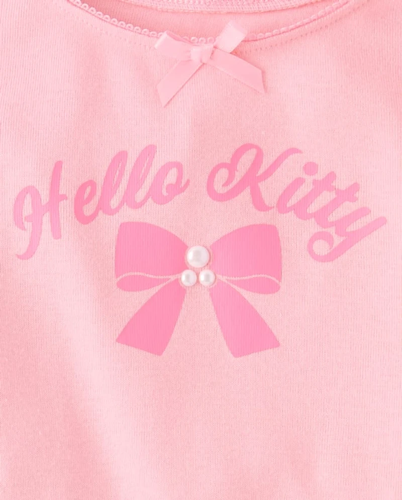 Girls Hello Kitty® Embellished Ribbed Baby Tee