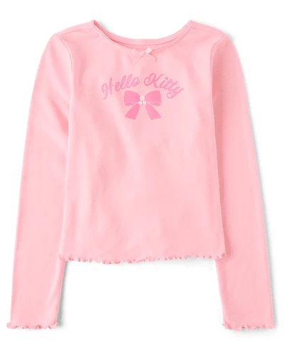 Girls Hello Kitty® Embellished Ribbed Baby Tee