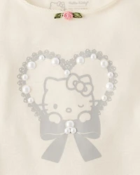 Girls Hello Kitty® Embellished Ribbed Baby Tee
