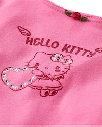 Girls Hello Kitty® Rhinestone Ribbed Baby Tee