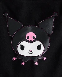 Girls Hello Kitty® Rhinestone Tiered Drop Waist Dress