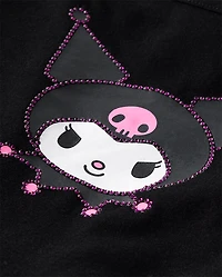 Girls Hello Kitty® Rhinestone Tiered Drop Waist Dress