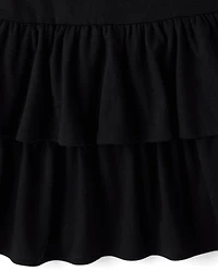 Girls Hello Kitty® Rhinestone Tiered Drop Waist Dress