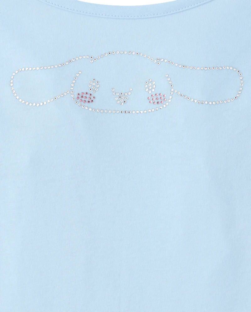 Girls Hello Kitty® Rhinestone Tiered Drop Waist Dress