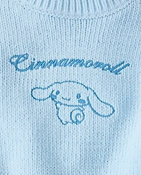 Girls Hello Kitty® Embroidered Chenille Sweater