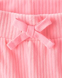 Girls Hello Kitty® Embroidered Velour Flare Lounge Pants