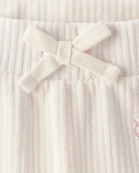 Girls Hello Kitty® Embroidered Velour Flare Lounge Pants