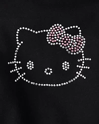Girls Hello Kitty® Rhinestone Premium Fleece Oversized Hoodie