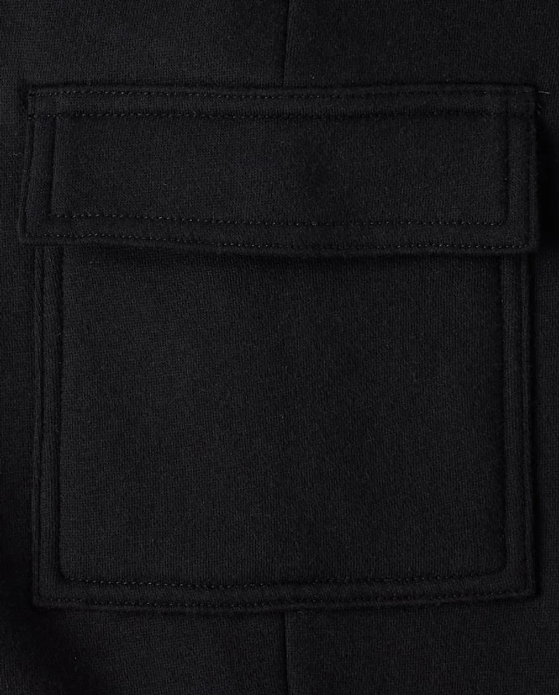 Girls Hello Kitty® Rhinestone Premium Fleece Cargo Jogger Pants