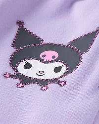 Girls Hello Kitty® Rhinestone Premium Fleece Cargo Jogger Pants