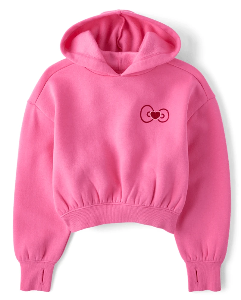 Girls Hello Kitty® Embellished Premium Fleece Hoodie