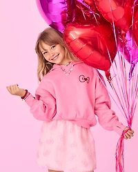 Girls Hello Kitty® Embellished Premium Fleece Hoodie
