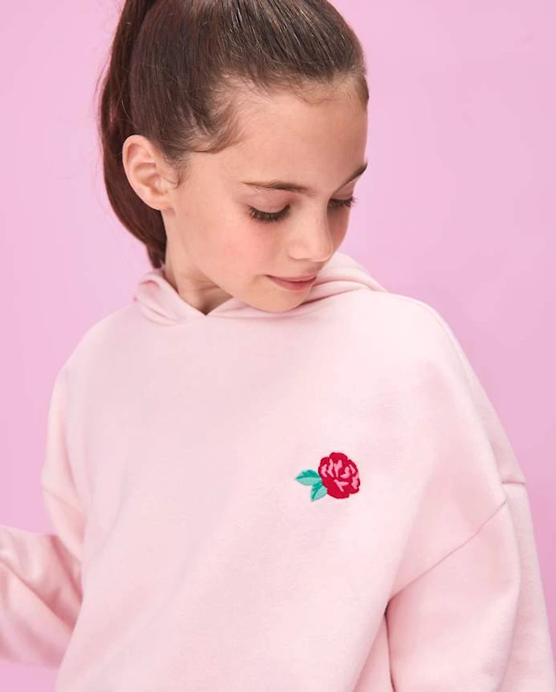 Girls Hello Kitty® Embellished Premium Fleece Hoodie