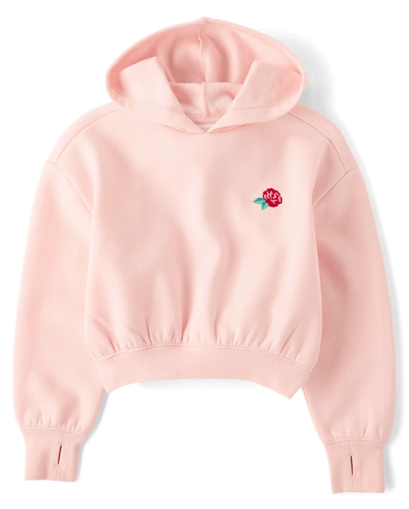 Girls Hello Kitty® Embellished Premium Fleece Hoodie