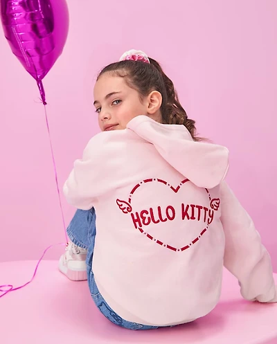 Girls Hello Kitty® Embellished Premium Fleece Hoodie
