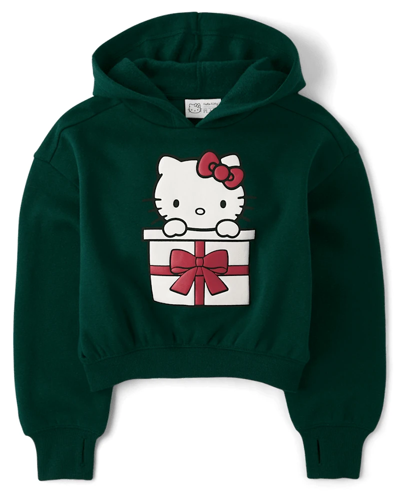 Girls Hello Kitty® Embellished Premium Fleece Hoodie