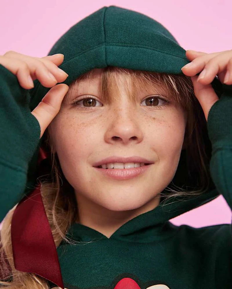 Girls Hello Kitty® Embellished Premium Fleece Hoodie