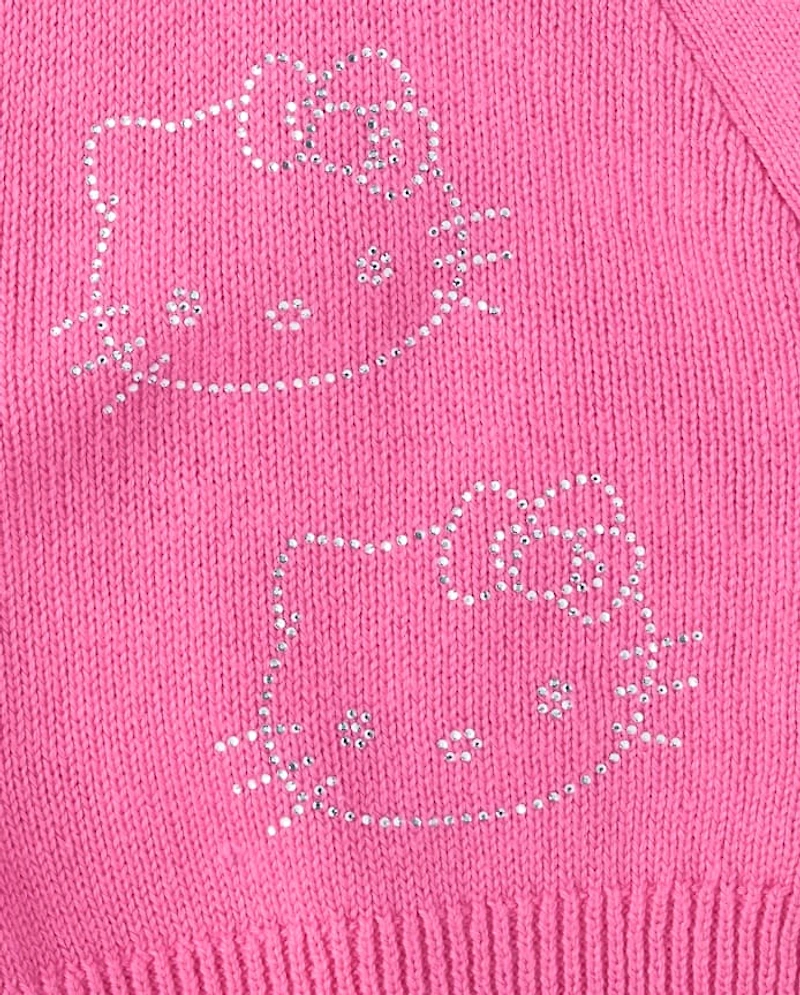 Girls Hello Kitty® Rhinestone Cardigan