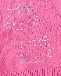Girls Hello Kitty® Rhinestone Cardigan