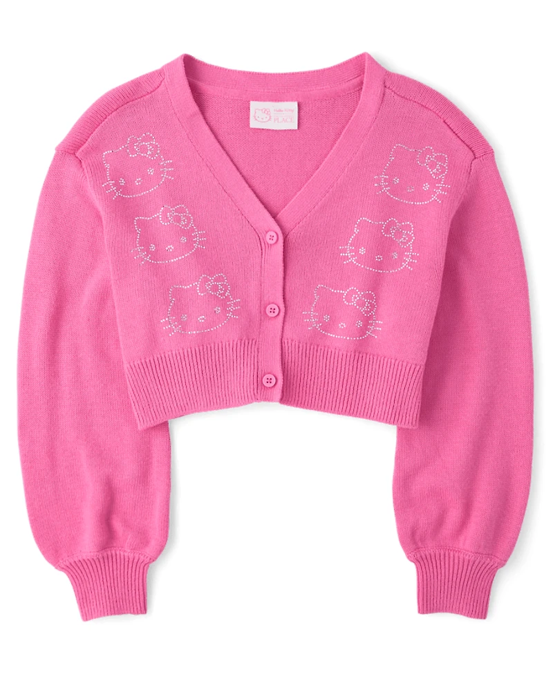 Girls Hello Kitty® Rhinestone Cardigan