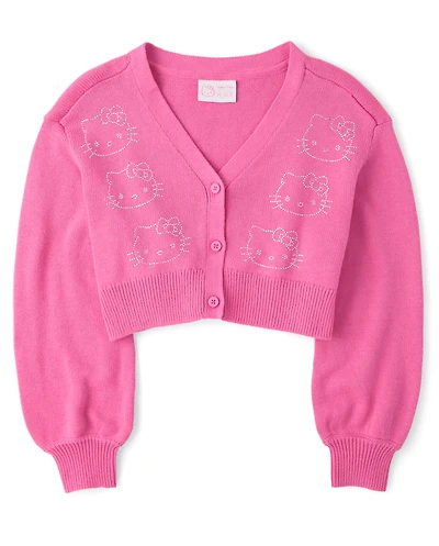 Girls Hello Kitty® Rhinestone Cardigan