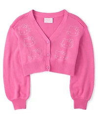 Girls Hello Kitty® Rhinestone Cardigan