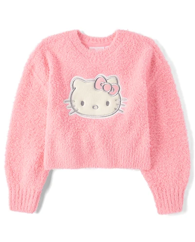 Girls Hello Kitty® Applique Sweater