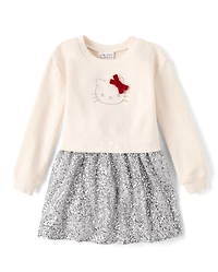 Girls Hello Kitty® Rhinestone Sweatshirt Dress