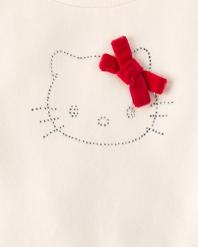 Girls Hello Kitty® Rhinestone Sweatshirt Dress