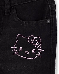 Girls Hello Kitty® Rhinestone Flare Jeans