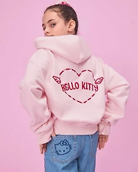 Girls Hello Kitty® Embroidered Heart Patch Barrel Jeans