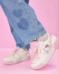 Girls Hello Kitty® Embroidered Heart Patch Barrel Jeans