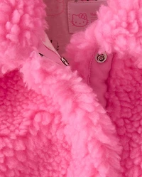 Girls Hello Kitty® Applique Sherpa Jacket