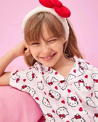 Girls Hello Kitty® Heart Satin Pajamas