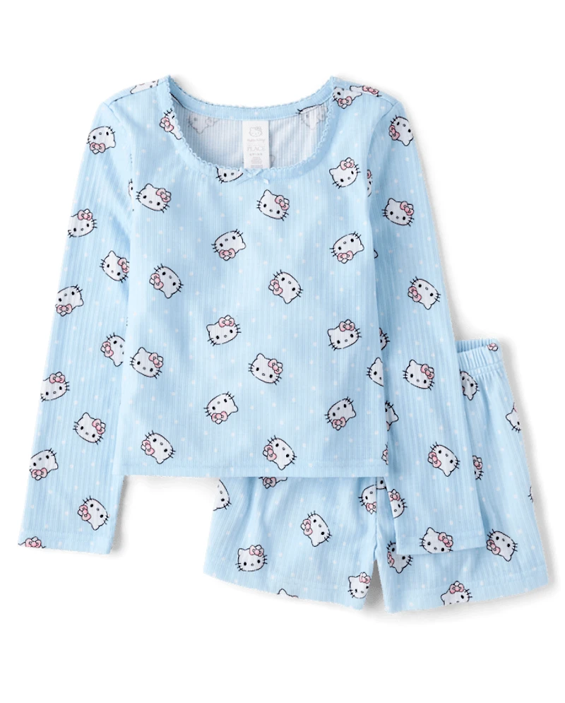 Girls Hello Kitty® Pointelle Pajamas