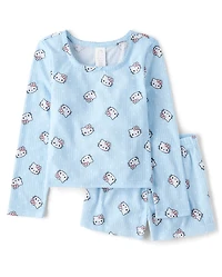 Girls Hello Kitty® Pointelle Pajamas