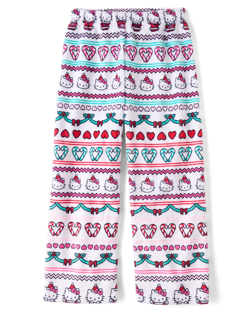 Girls Hello Kitty® Fairisle Fleece Pajama Pants
