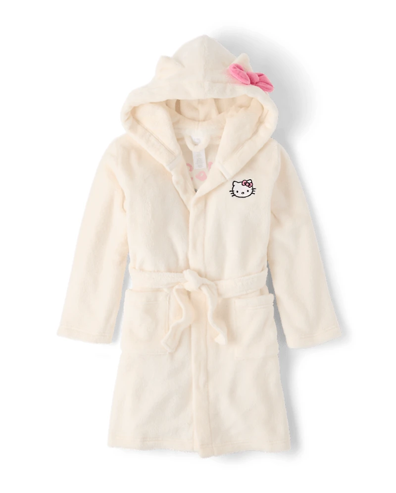 Girls Hello Kitty® Applique Fleece Robe