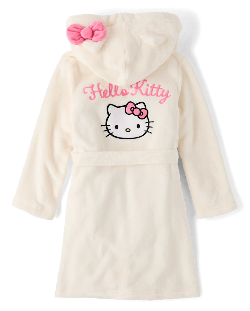 Girls Hello Kitty® Applique Fleece Robe