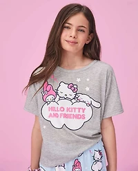 Girls Hello Kitty® And Friends 3-Piece Pajama Set