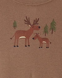 Baby Boys Moose Bodysuit 4-Pack