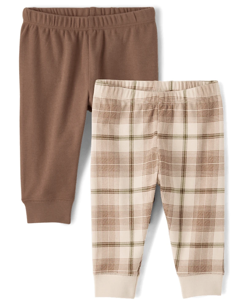 Baby Boys Plaid Pants 2-Pack