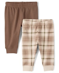 Baby Boys Plaid Pants 2-Pack