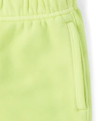 Kids Garment Dyed Premium Fleece Shorts