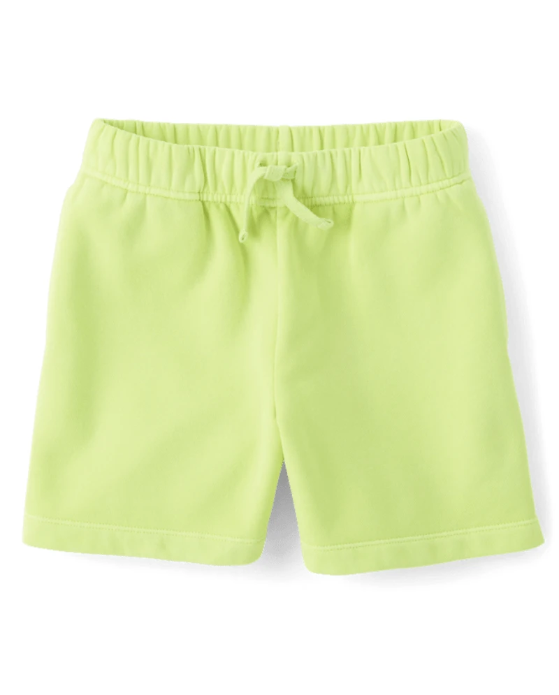 Kids Garment Dyed Premium Fleece Shorts