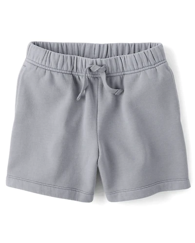 Kids Garment Dyed Premium Fleece Shorts