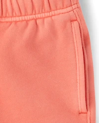 Kids Garment Dyed Premium Fleece Shorts
